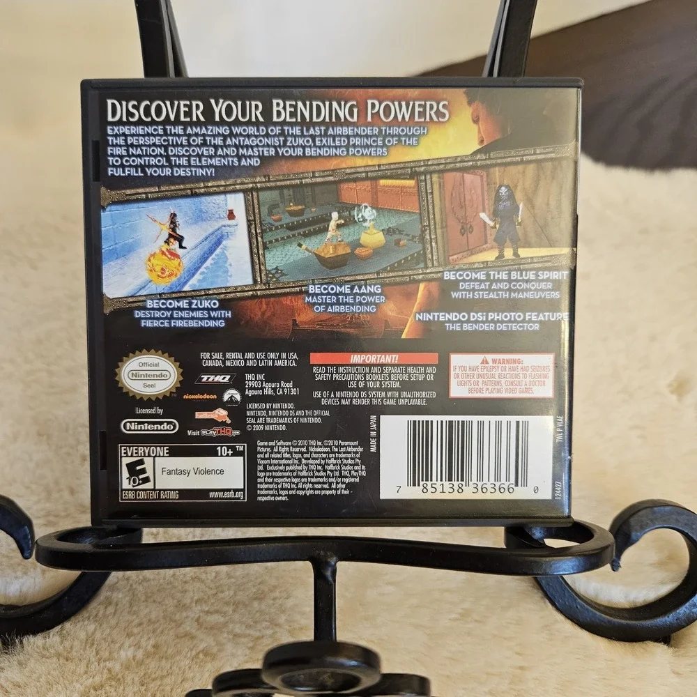 The Last Airbender Nintendo DS 2010 CIB Game Case Manual Tested Working